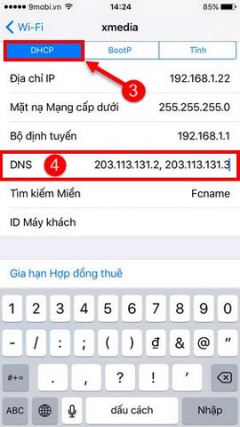 Đổi DNS iPhone