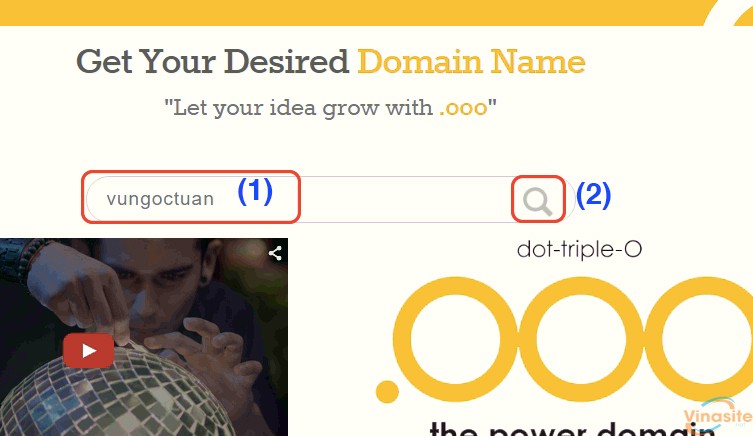 Hướng dẫn đăng ký Domain .ooo miễn phí