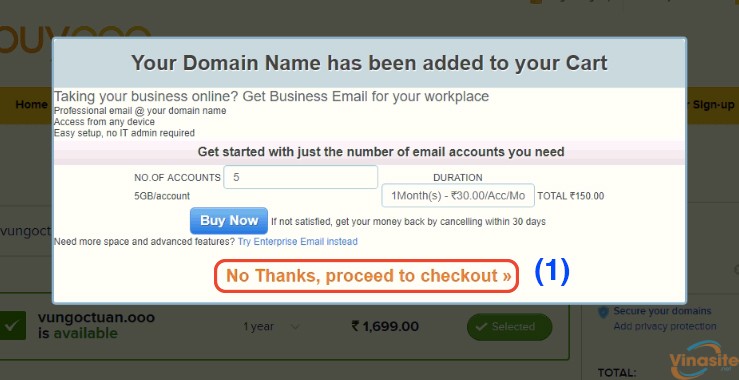 Hướng dẫn đăng ký Domain .ooo miễn phí