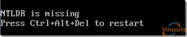 Lỗi NTLDR is missing