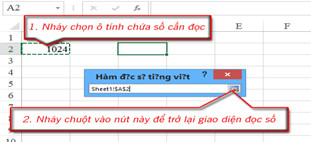 Dùng hàm để chuyển số tiền thành chữ trong Excel