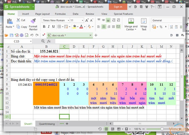 2 cách chuyển số thành chữ trong Excel