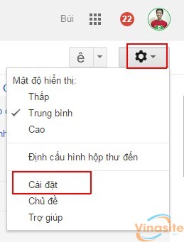 Tạo thư trả lời tự động trong Gmail