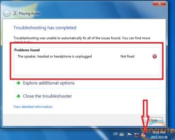 Cách sửa lỗi window 7, 8 biểu tượng loa bị gạch chéo đỏ 10 loa bi gach cheo