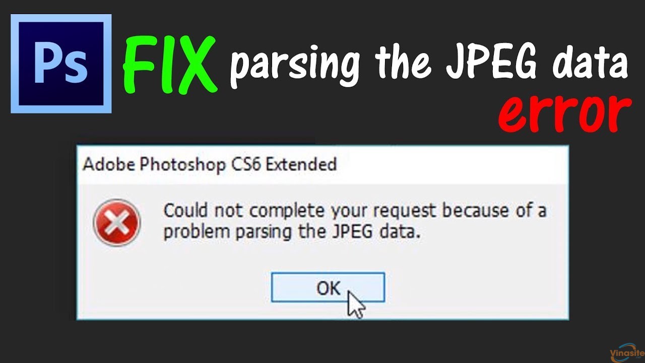 Sữa lỗi Problem parsing the JPEG data