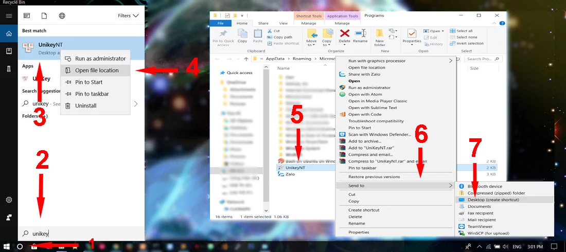 Cách đưa biểu tượng Unikey hiện trên thanh Taskbar máy tính Desktop