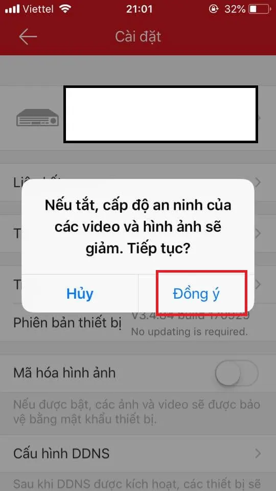 Hướng dẫn tắt mã hóa HIK-CONNECT trên thiết bị HIKVISION