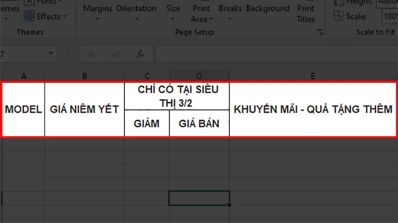 Cách lặp lại tiêu đề Excel khi in ấn trong Excel