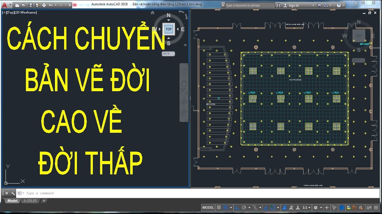 Hướng dẫn cách chuyển AutoCAD đời cao về AutoCAD đời thấp hơn