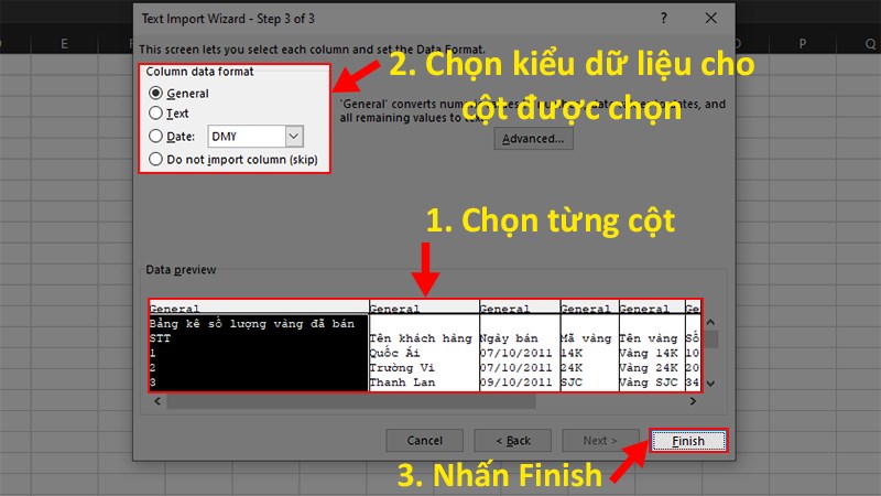 Sửa lỗi font Tiếng Việt khi mở file CSV trong Excel tải từ Google Form