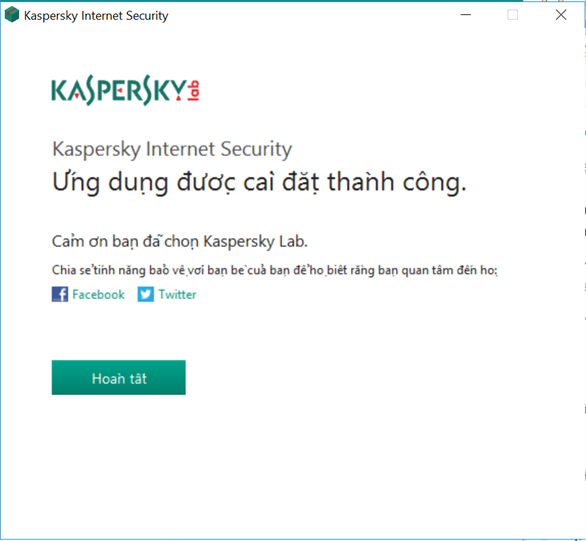 Cài đặt Kaspersky Internet Security