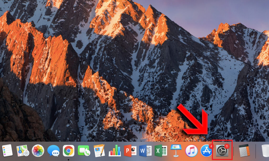 Chỉnh độ sáng màn hình Macbook trong Cài đặt (Settings)
