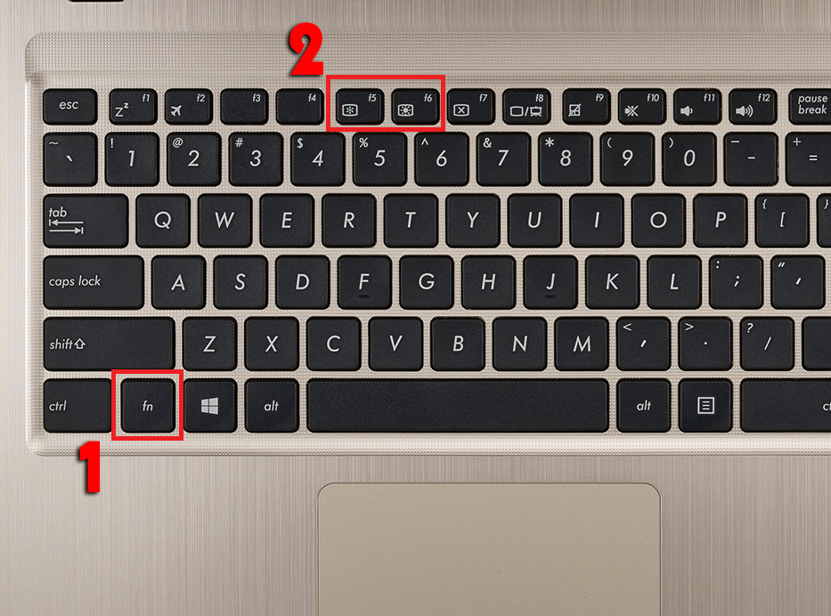 Chỉnh độ sáng màn hình laptop bằng phím tắt trên bàn phím