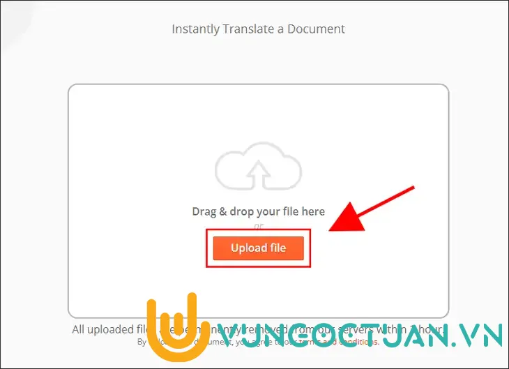 Dịch PDF tiếng Anh sang tiếng Việt với OnlineDoc Translator bước 2