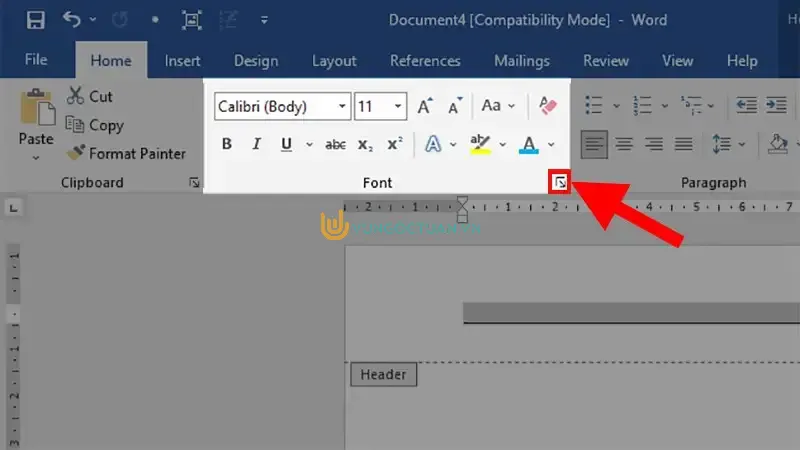 Cách tạo 2 đường gạch ngang ở Header và Footer trong Word