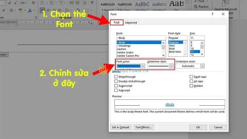 Cách tạo 2 đường gạch ngang ở Header và Footer trong Word