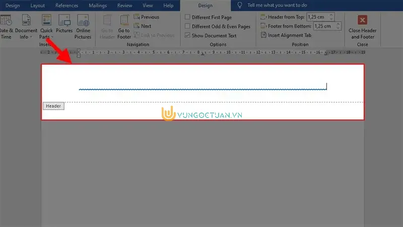 Cách tạo 2 đường gạch ngang ở Header và Footer trong Word