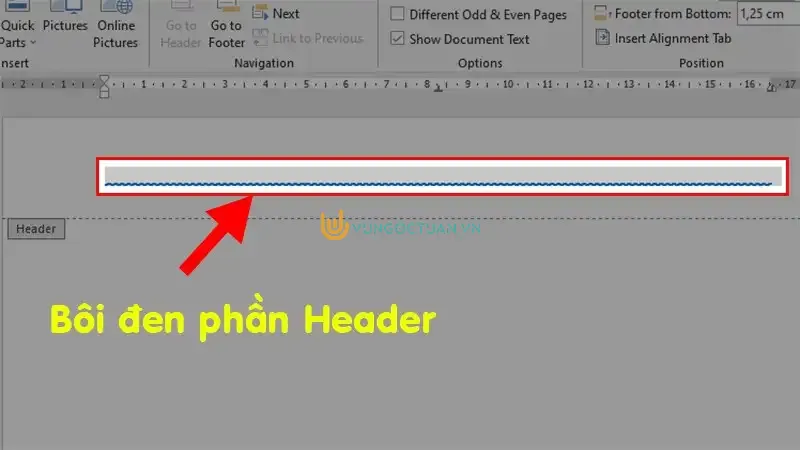 Cách tạo 2 đường gạch ngang ở Header và Footer trong Word