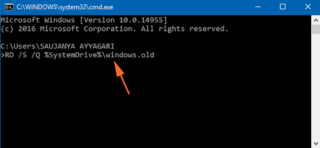 tat tan tat cach xoa thu muc windows old tren windows 11 HoHM
